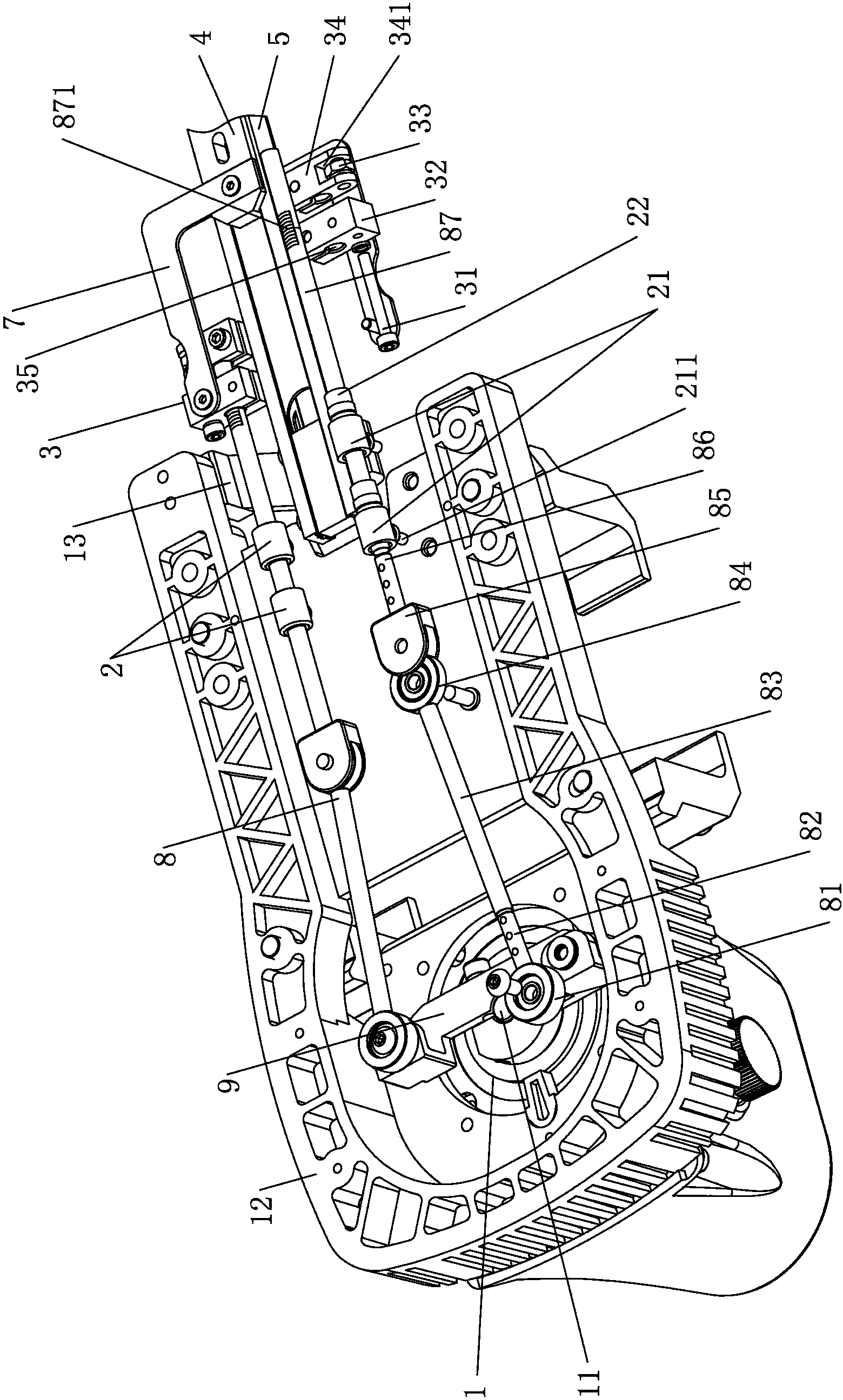 Rapier side twisting device