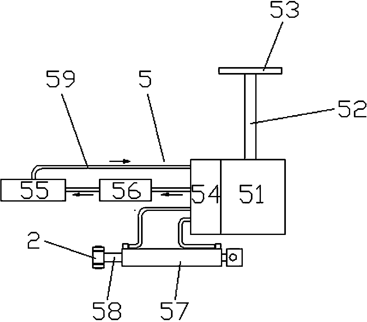 Tractor with hydraulic steering wheel and air-cut brake