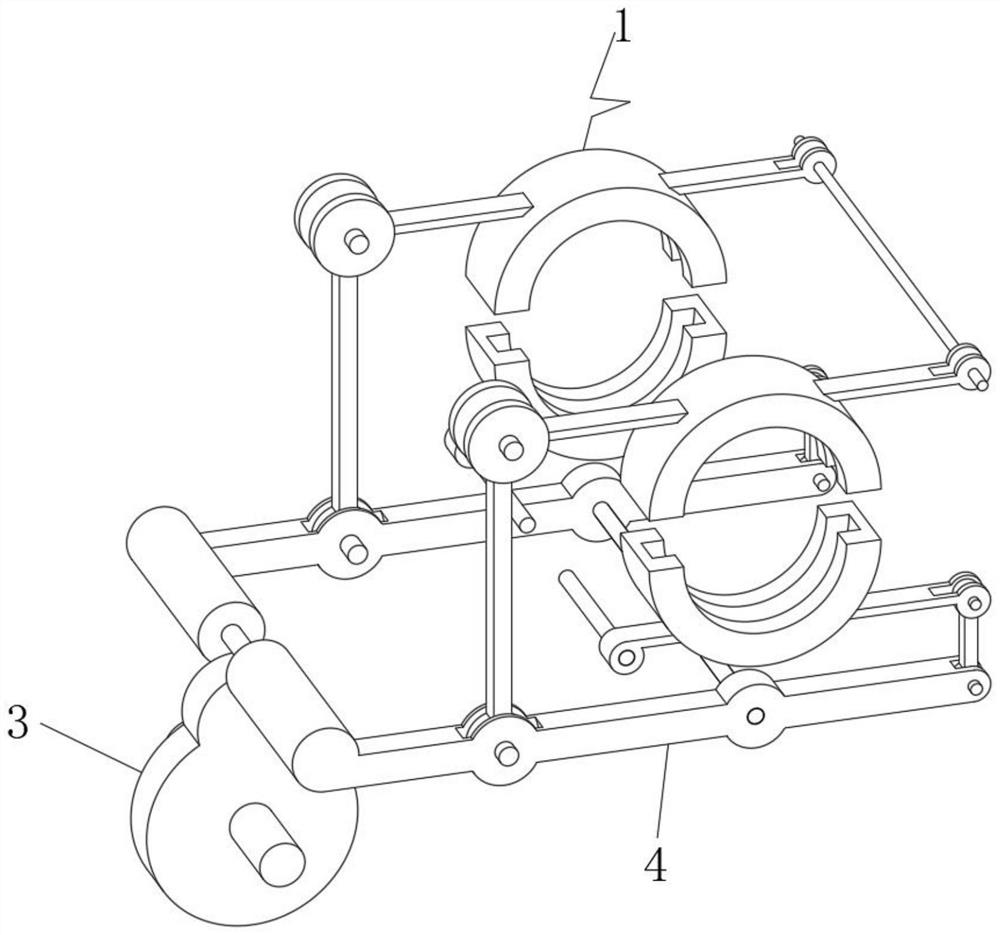 Continuous pushing and guiding type symmetrical chuck device