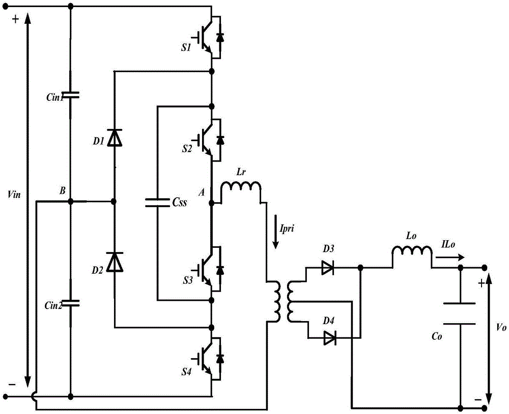 Neutral-point balance circuit applied to half-bridge three-level DC converter and control method thereof