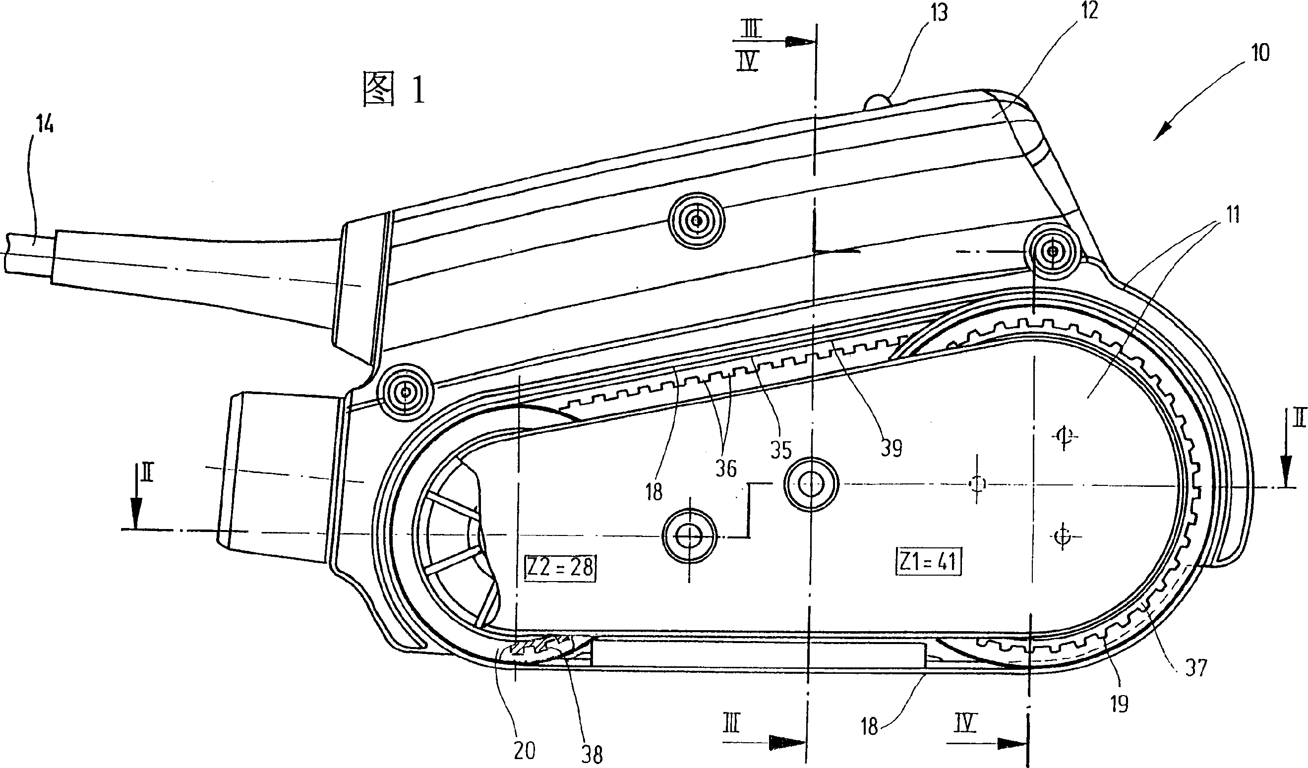 Hand operated belt sander