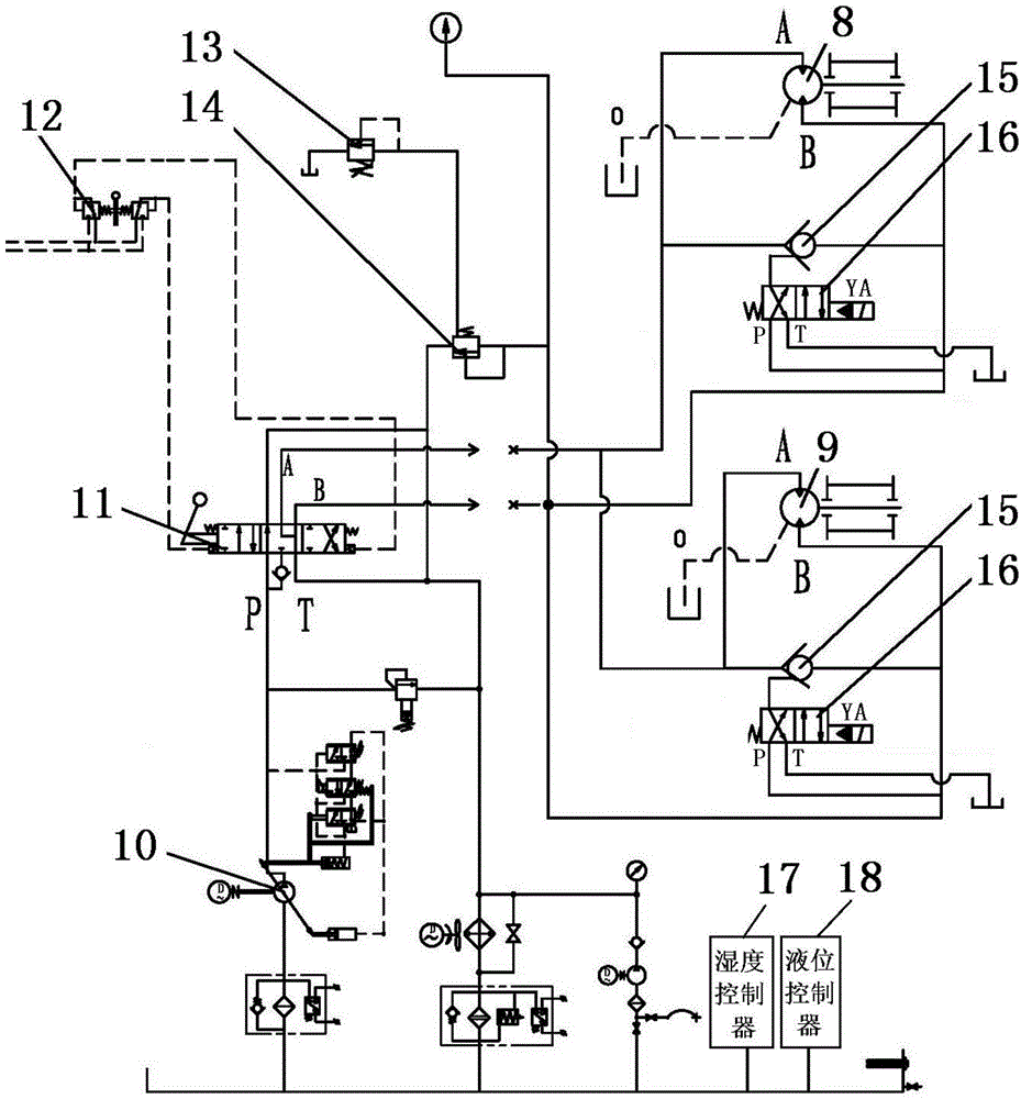 Pressure device of petroleum drilling machine