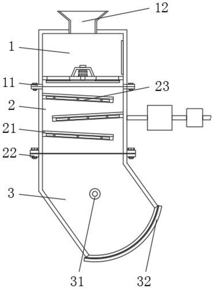 High-temperature granular urea rapid cooling process and urea particle cooling equipment