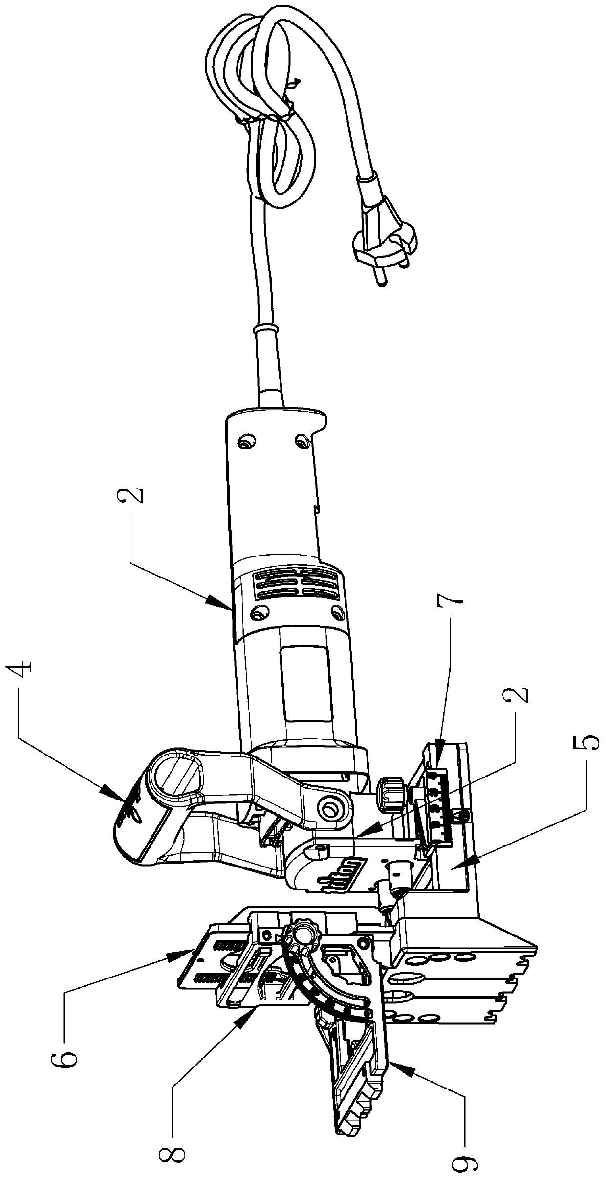 Woodworking tenoning machine