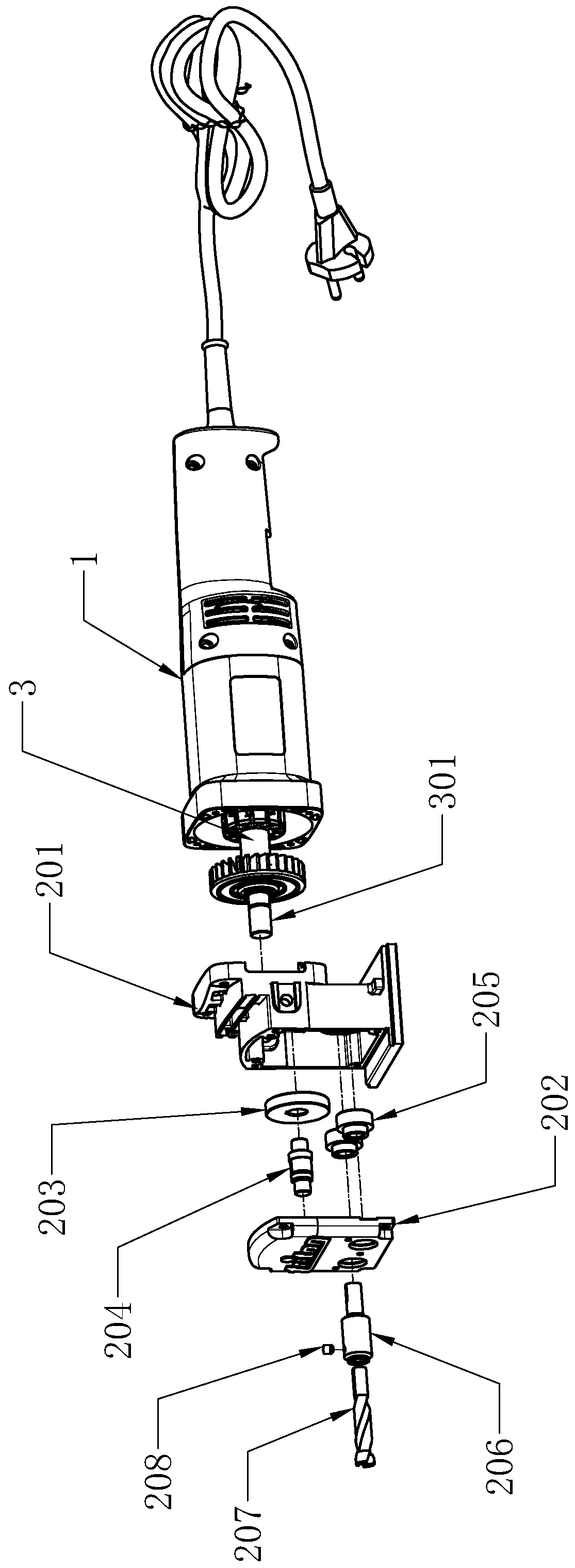 Woodworking tenoning machine