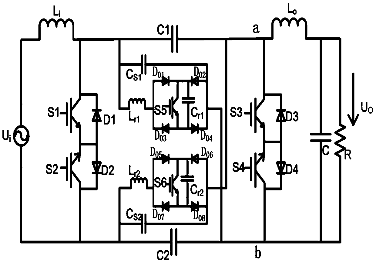Staggered three-level alternating current voltage regulation source