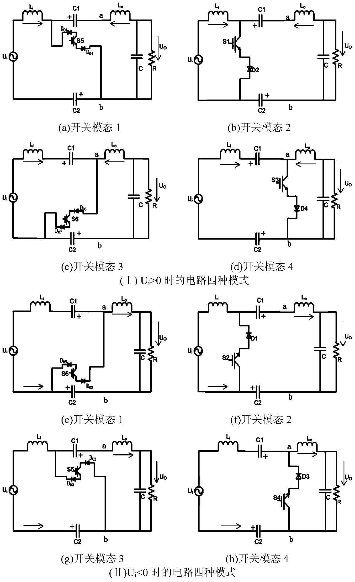 Staggered three-level alternating current voltage regulation source