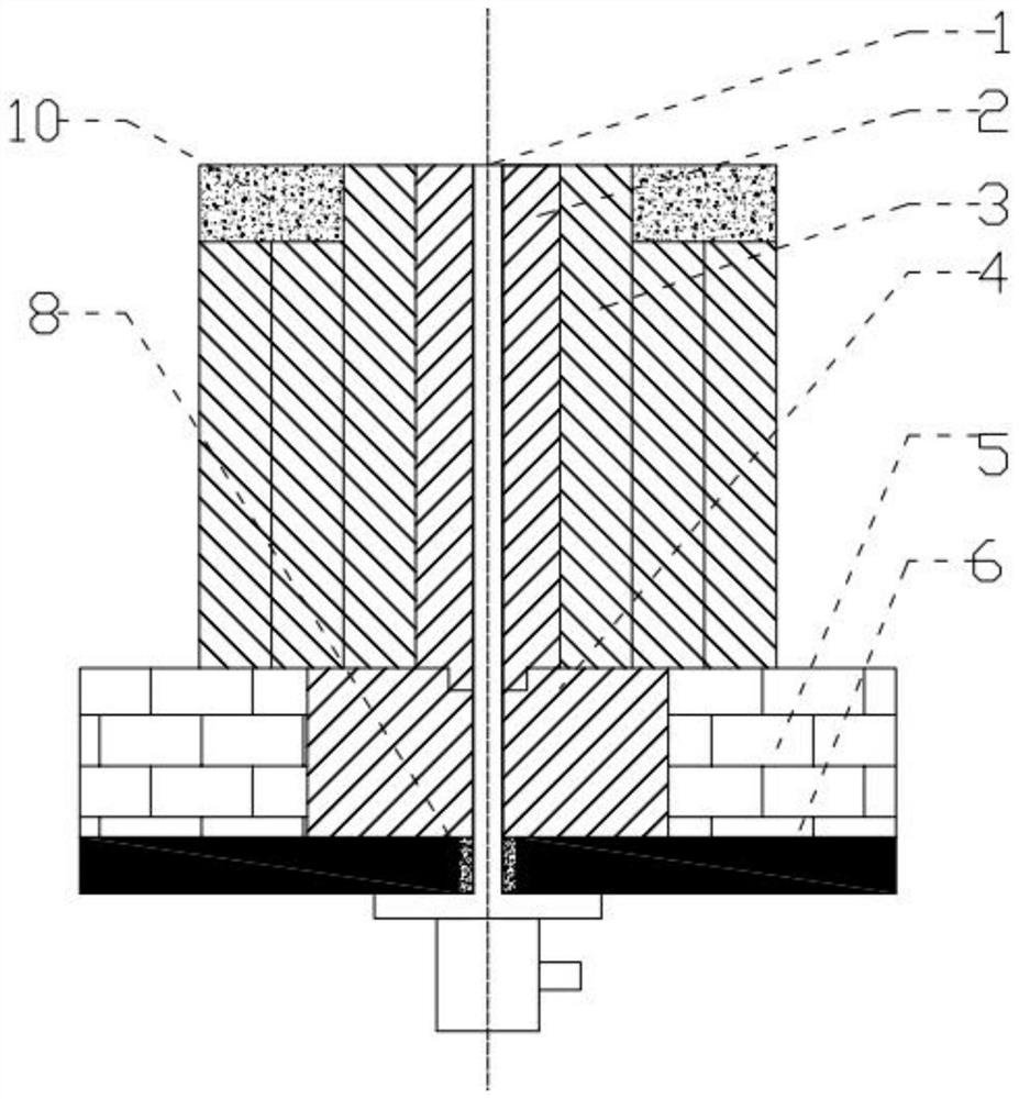 A bottom blowing air supply component installation method