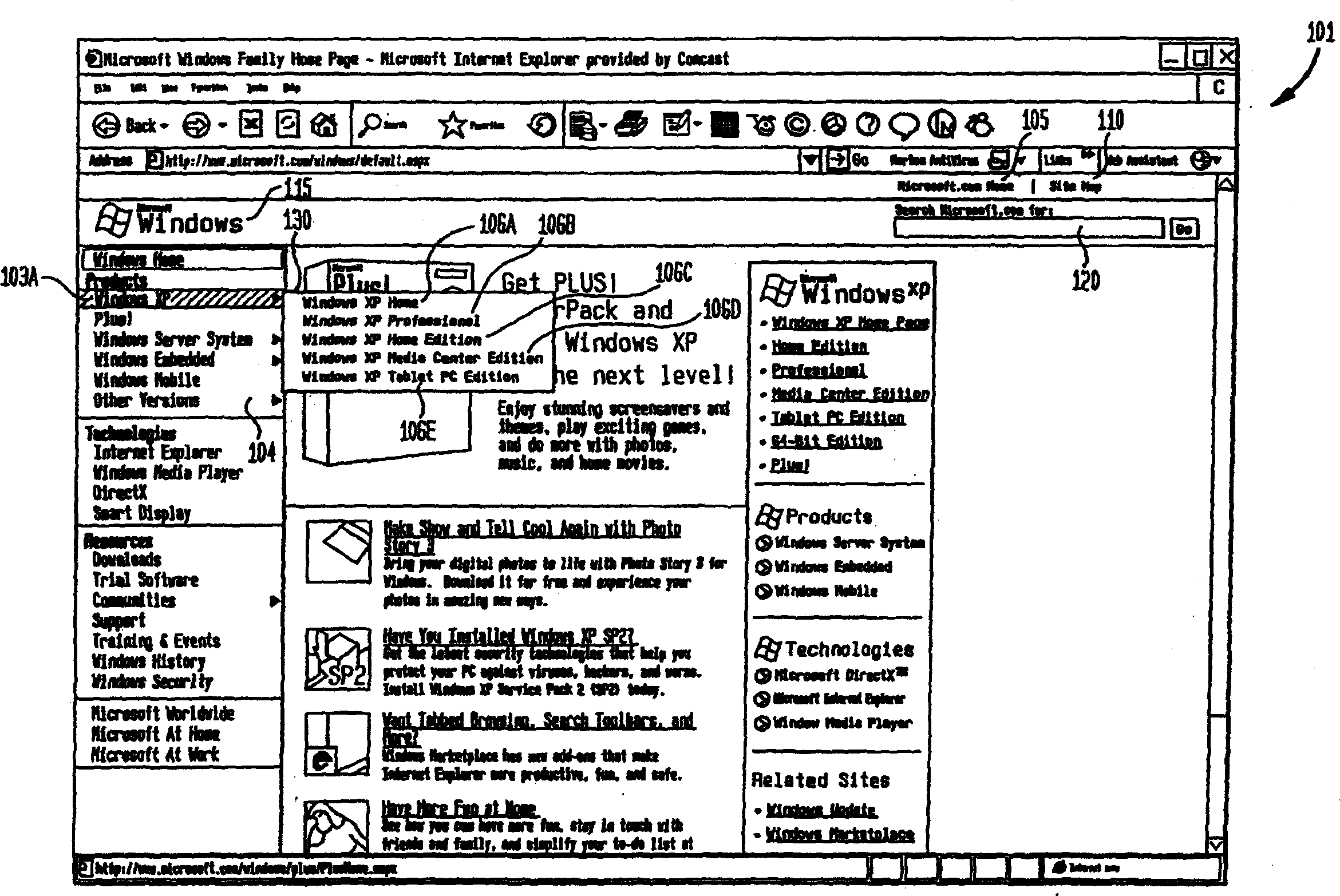 Methods and apparatus for evaluating aspects of a web page