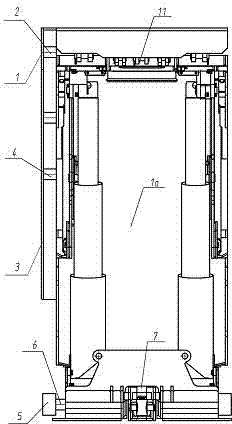 Large inclining angle fully mechanized hydraulic support anti-tilting and anti-sliding device