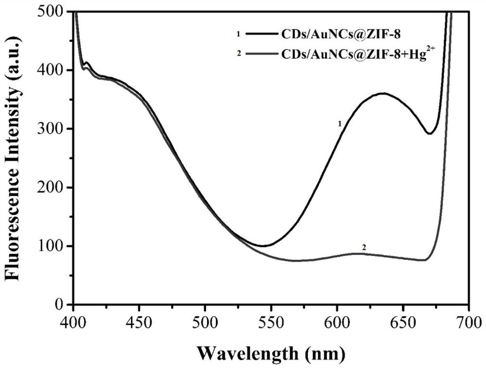 A kind of rapid detection method of metallic mercury