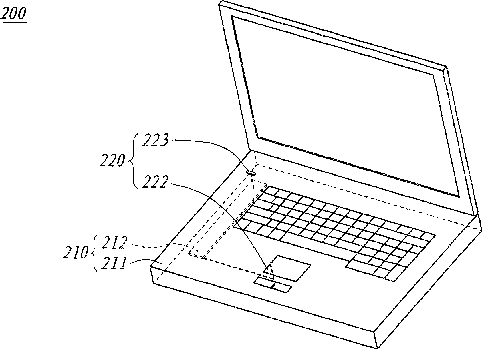 Portable electronic device and circuit transferring method