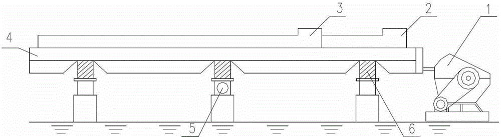 Shaking table for pre-concentrating vanadium by performing ore dressing on vanadium-containing stone coal