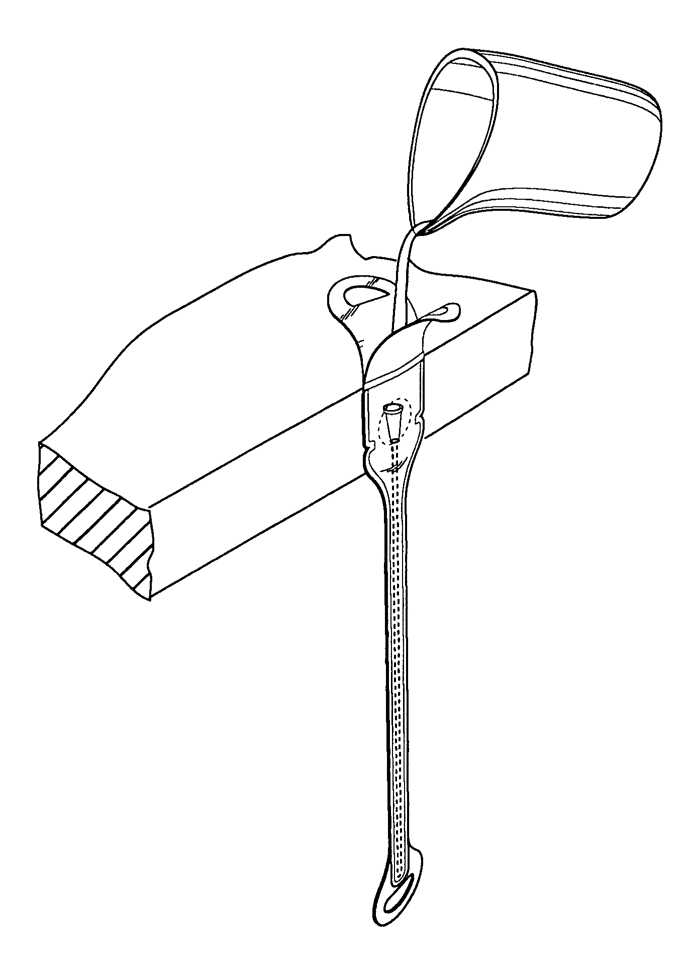 Folded catheter assembly with adhesive grip