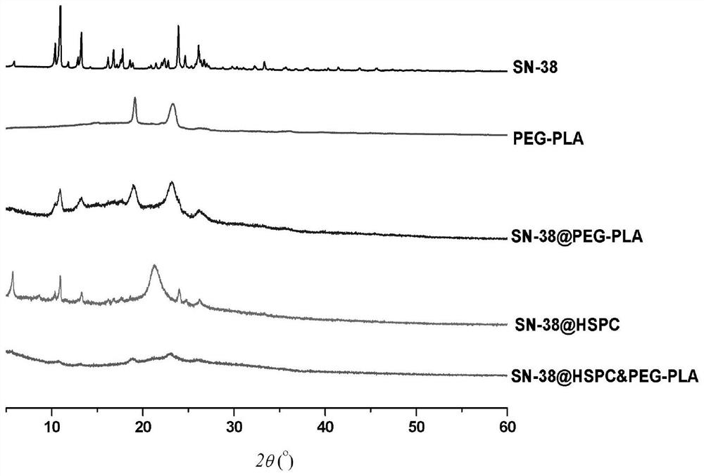 A kind of sn-38 polymer micelle containing lipid and its preparation method and application