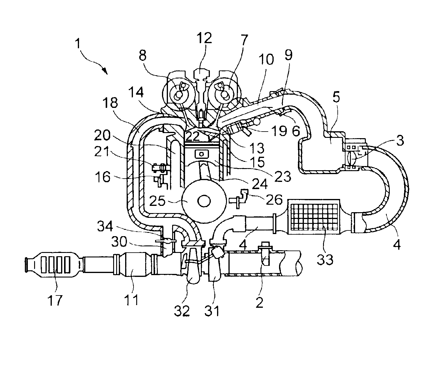 Method of controlling direct gasoline injection type internal combustion engine with turbocharger and direct gasoline injection type internal combustion engine with turbocharger