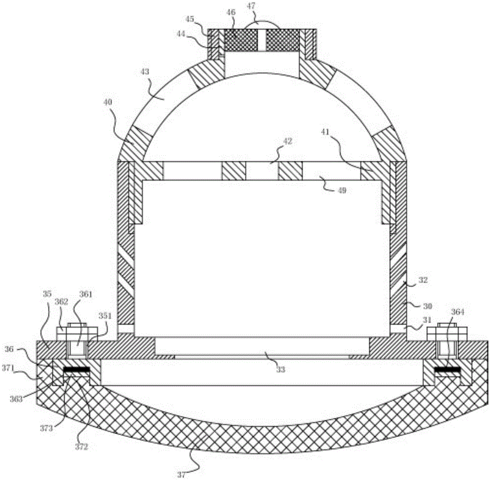 Detachable external mounting shell for LED (light-emitting diode) environment-friendly energy-saving lamp