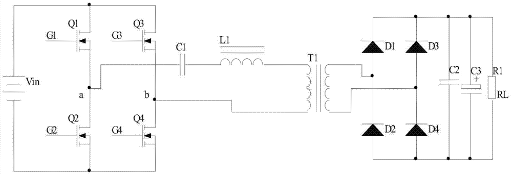 A phase-shifted full-bridge conversion circuit and control method