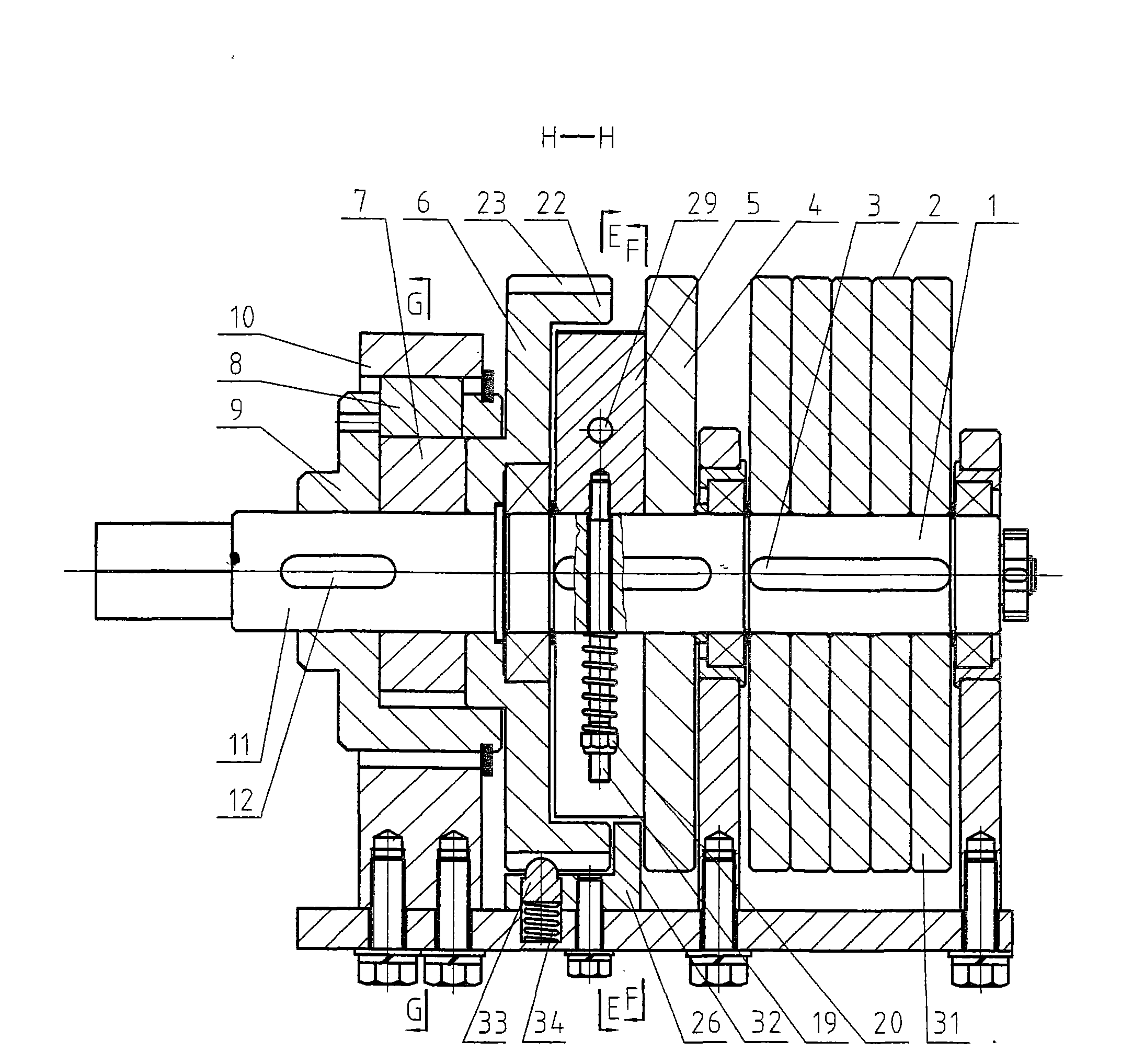 Combined electrical apparatus isolation earthing switch operating mechanism