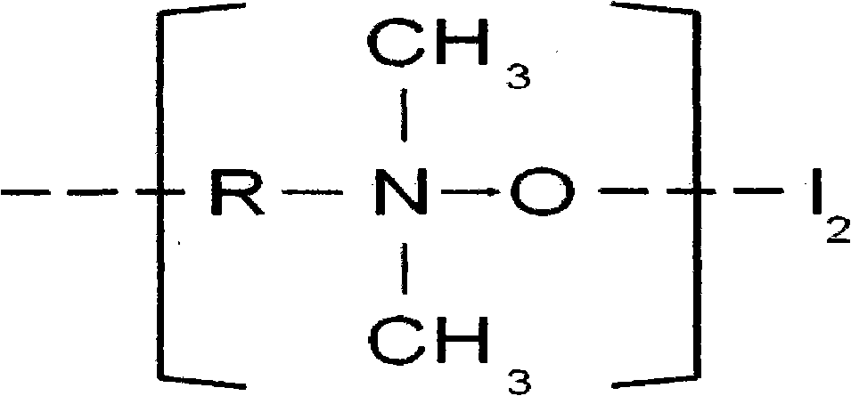 Cocoyl dimethyl ammonium iodine oxide complex