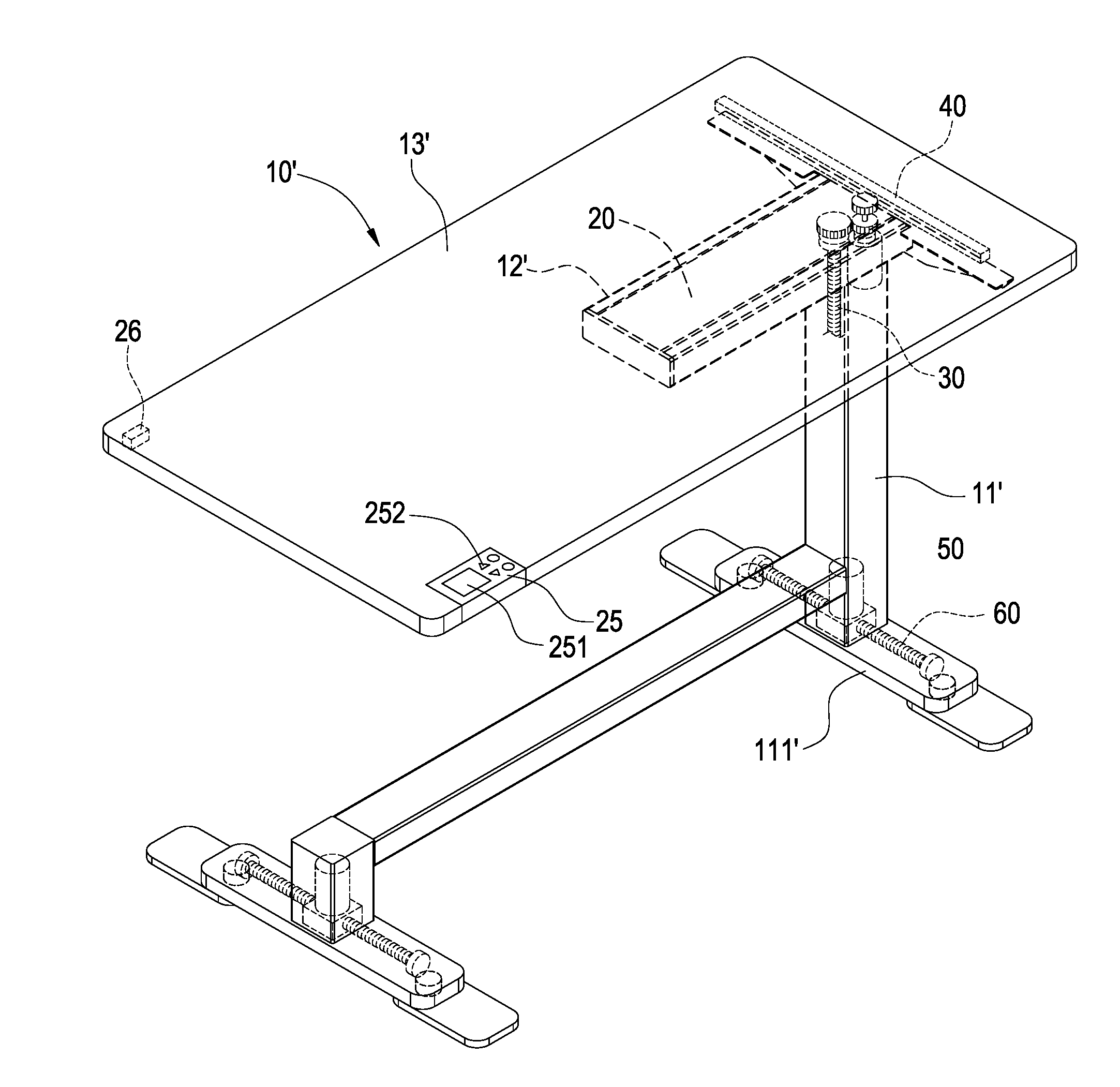 Electrical adjustable table and control method for electrical adjustable table