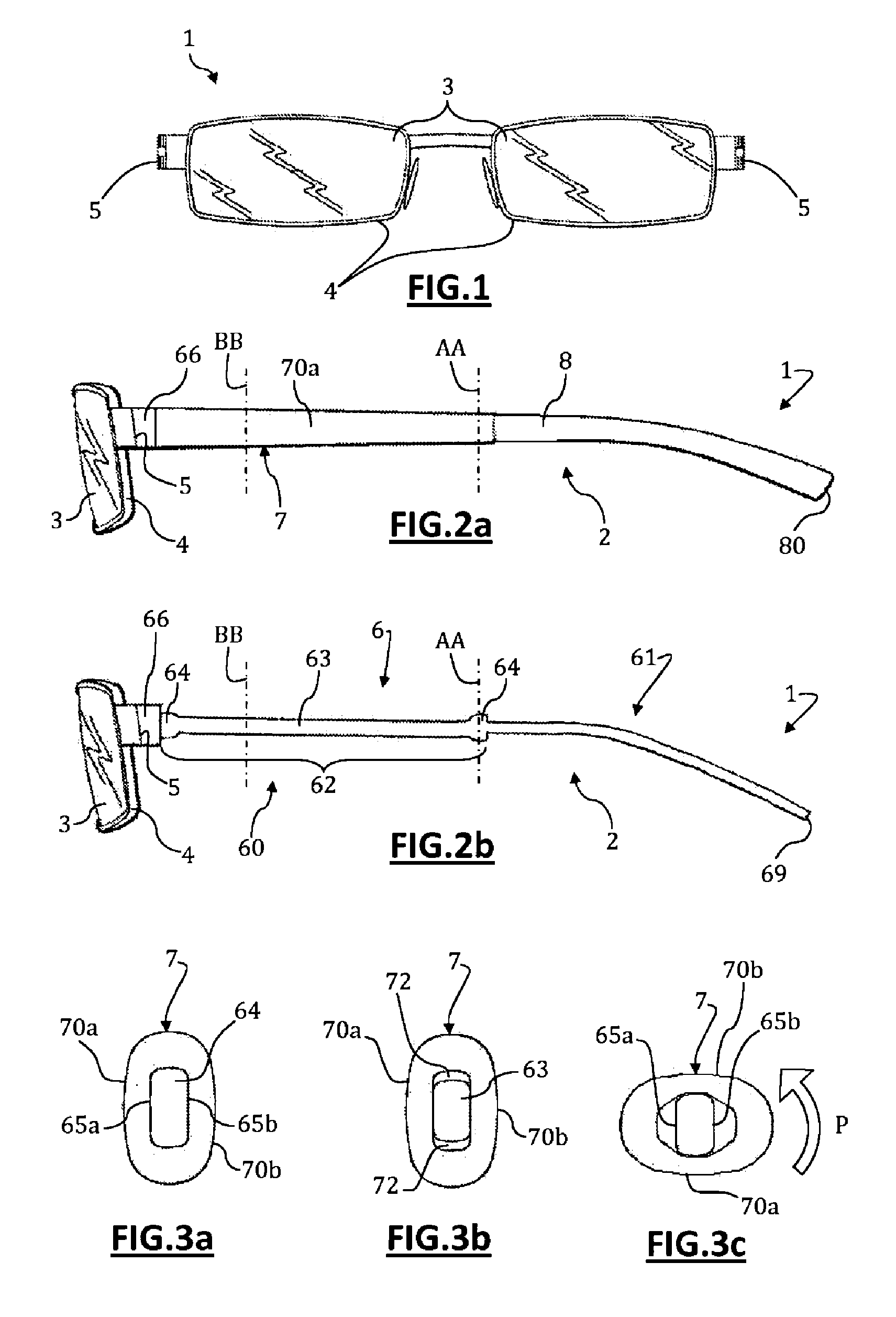 Arm for spectacles and associated spectacles