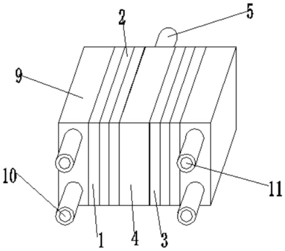 Semiconductor refrigerating and heating automobile air conditioner