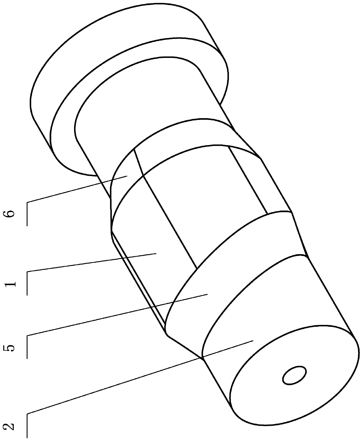 Detachable gradual type right-angle rubber pipe extrusion die pre-forming segment design method