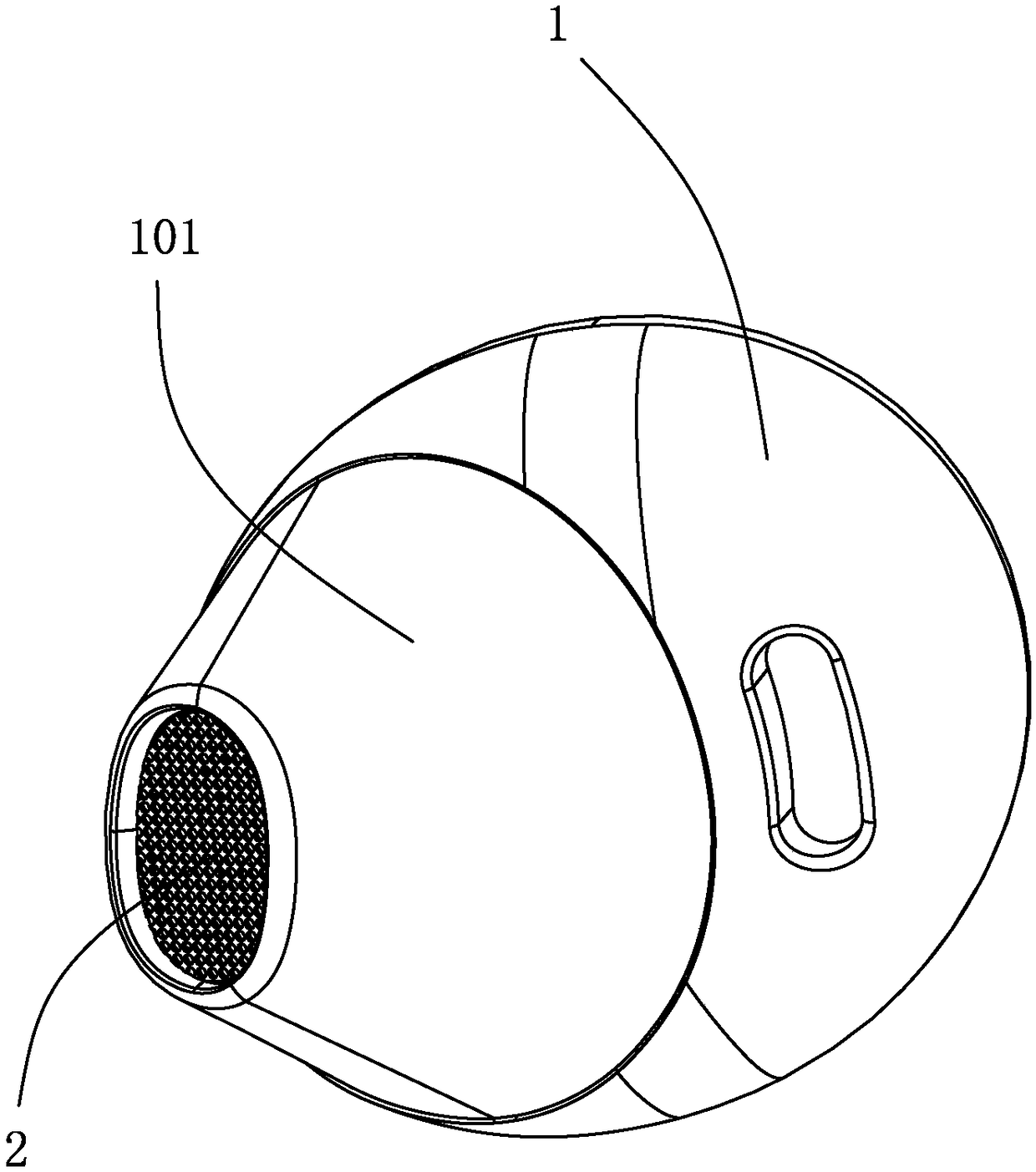 Stable assembly process of steel mesh of sound guide tube of earphone surface cover, and earphone