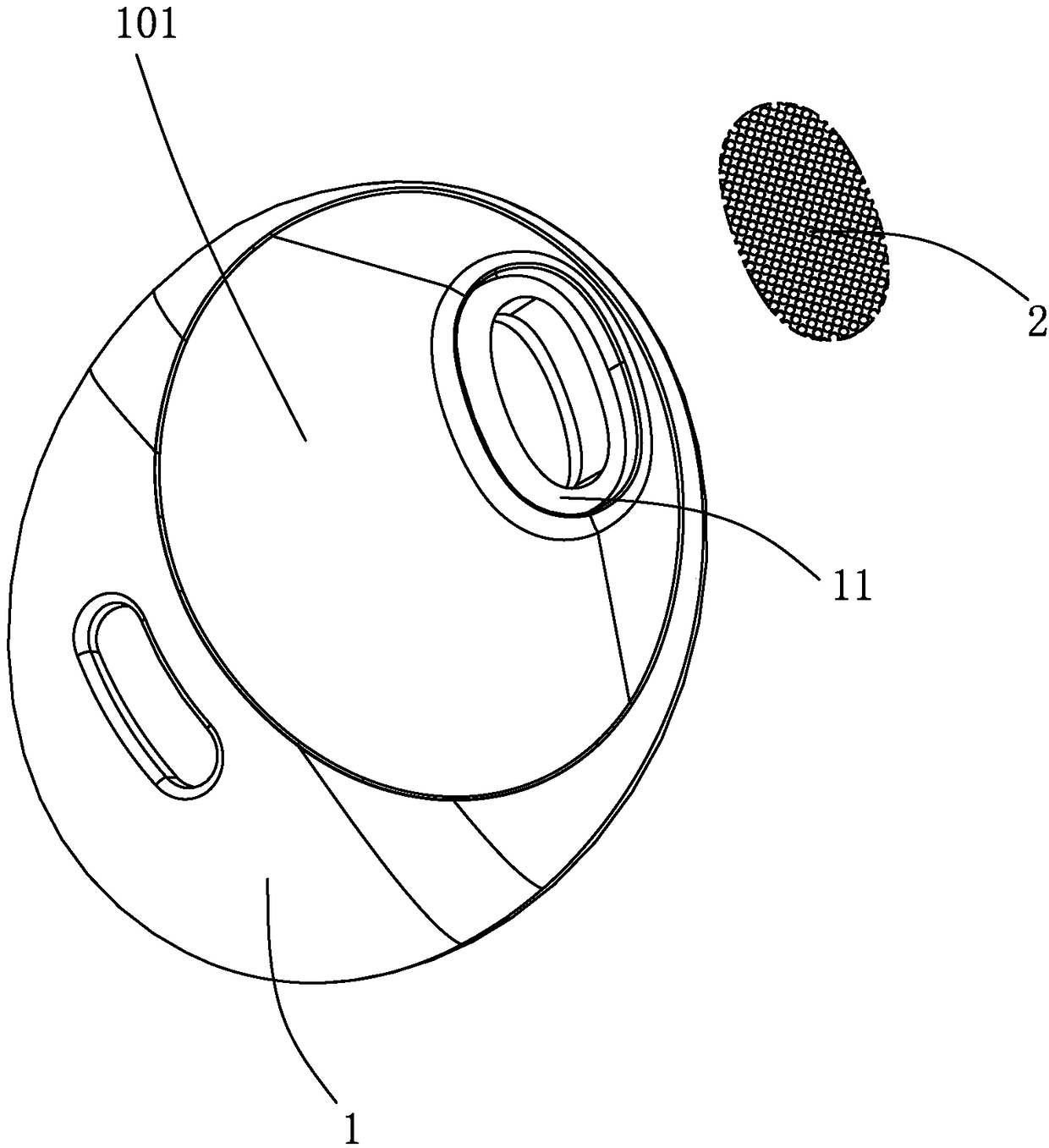 Stable assembly process of steel mesh of sound guide tube of earphone surface cover, and earphone