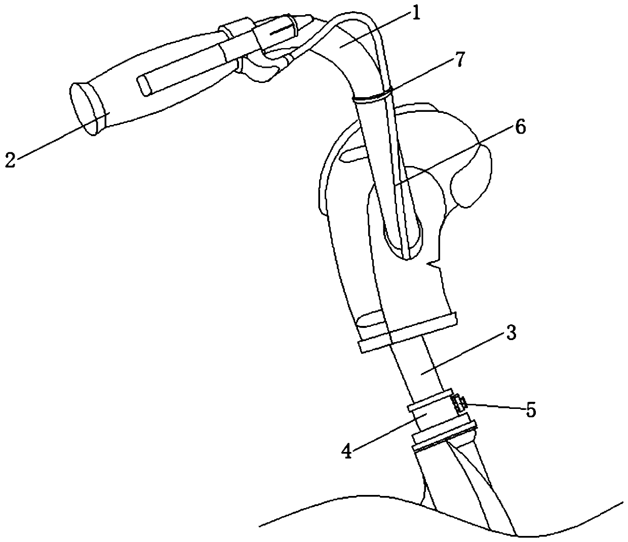 Adjusting mechanism of road bicycle