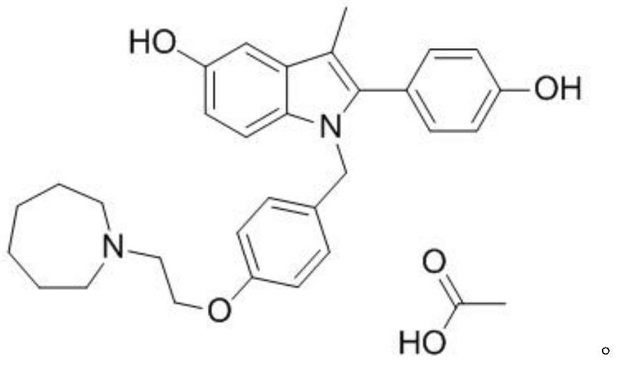 Application of bazedoxifene acetate in anti-mycobacterium tuberculosis drugs