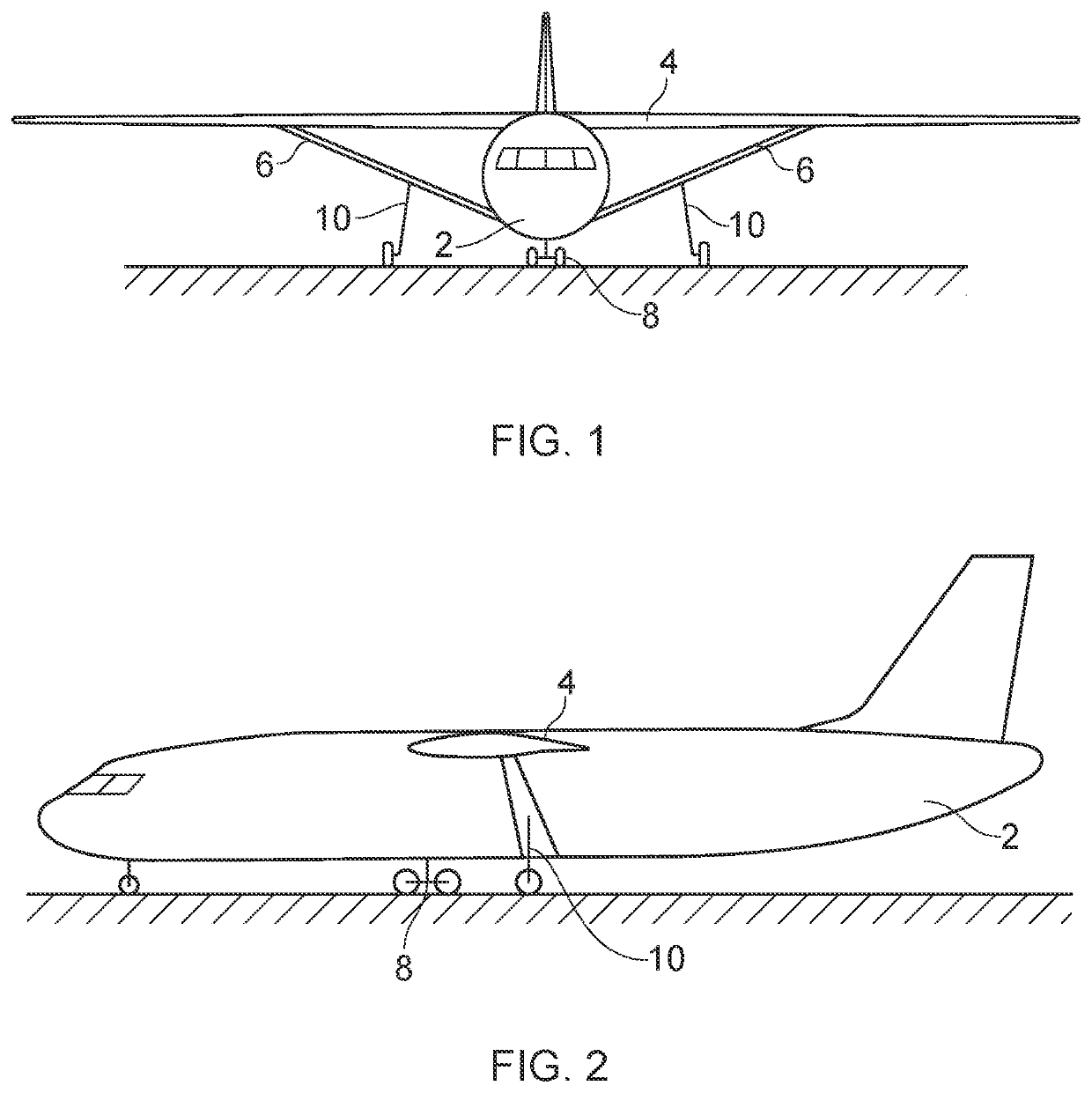 Aircraft having outrigger landing gear