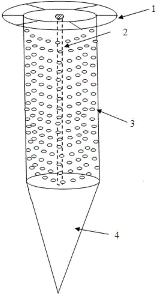 In-situ layering collection device for pore water of cylindrical sediments in shallow water area
