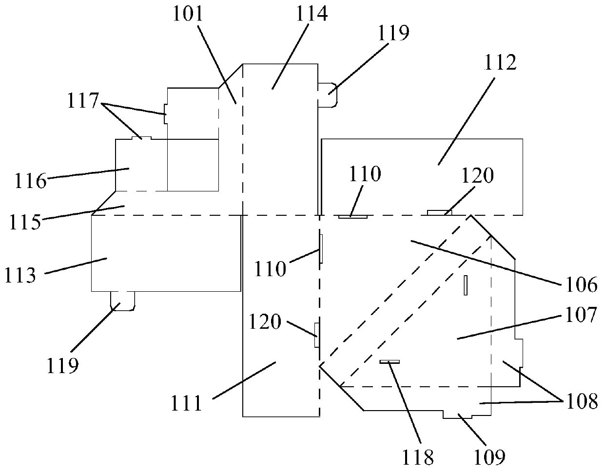 Paper card packaging structure and household appliance