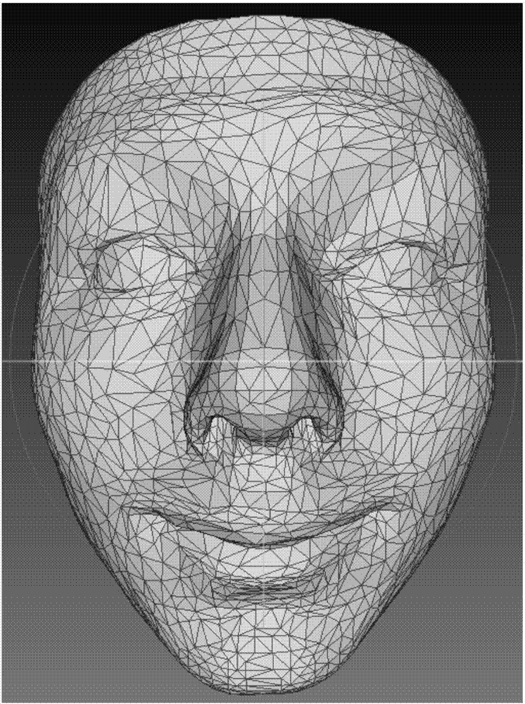 Method for generating animation based on human face image, and calculating equipment