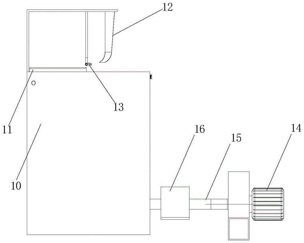 A solar cell welding strip dismantling device