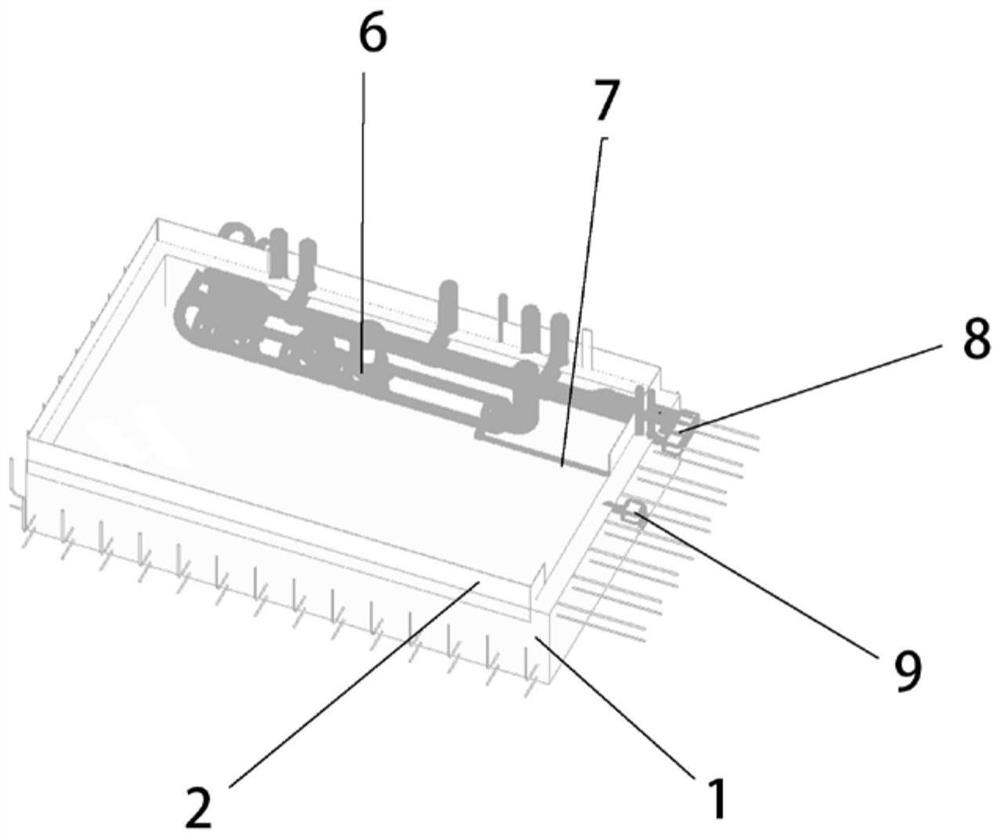 Precast concrete toilet base plate, manufacturing method and mounting method