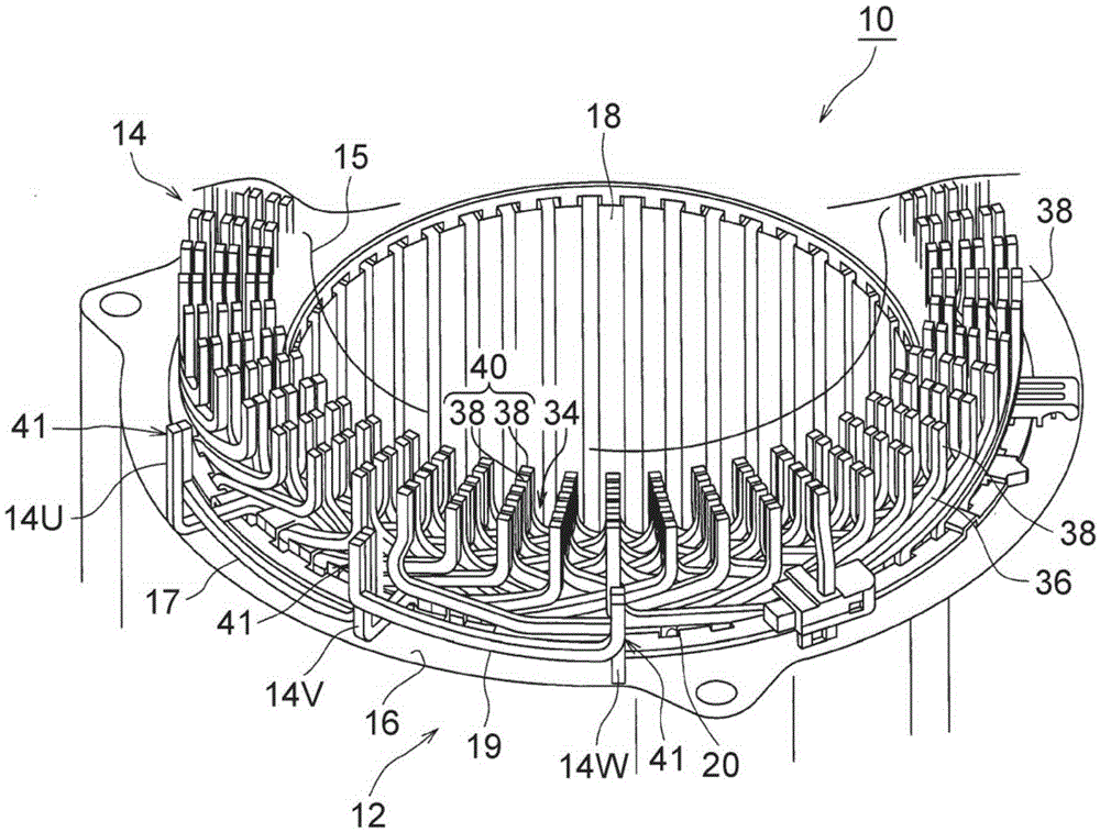 Rotary Electric Machine Stator And Manufacturing Method Of Same