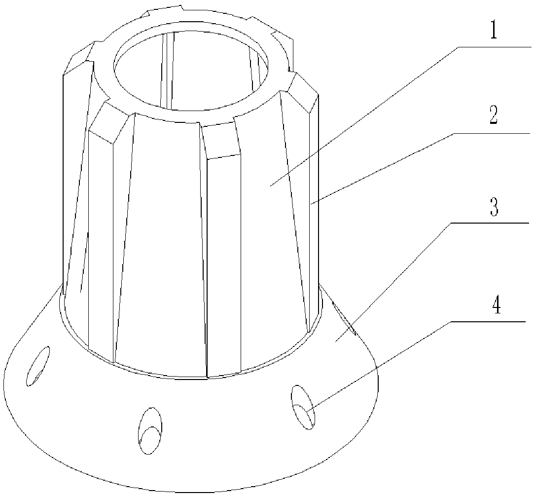 Conical disc rack of disc centrifugal machine