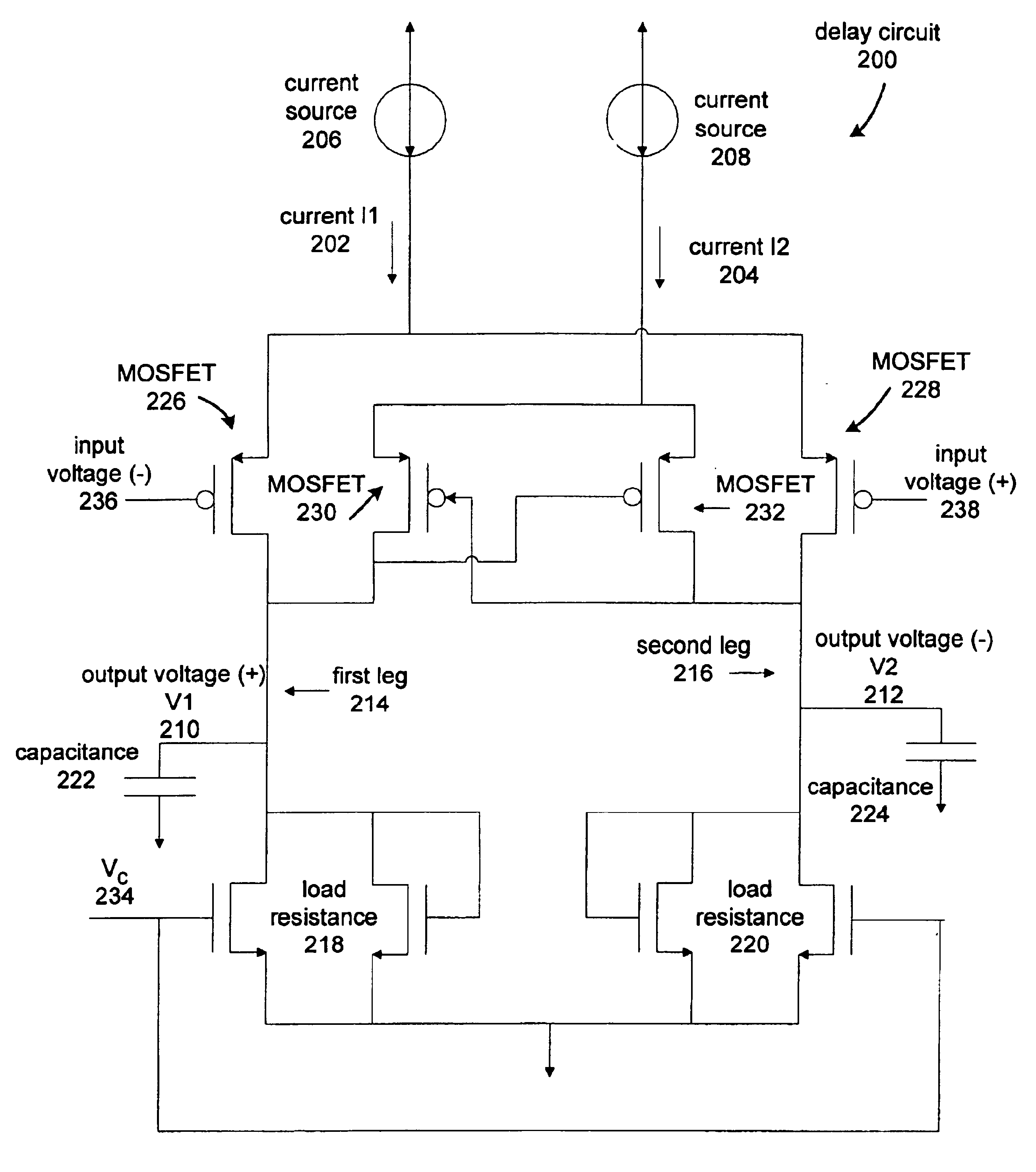 Current controlled delay circuit