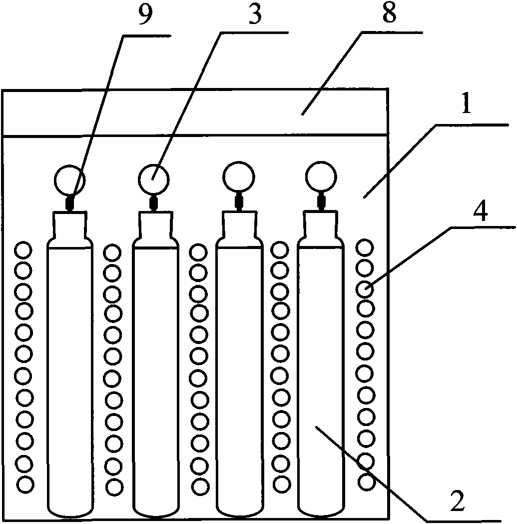 Multi-group bubbling type photobioreactor