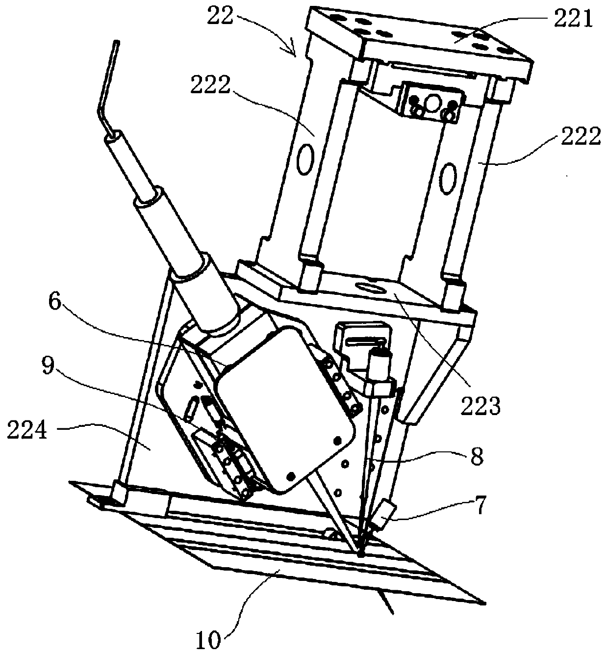 Battery piece splitting device and battery piece splitting method