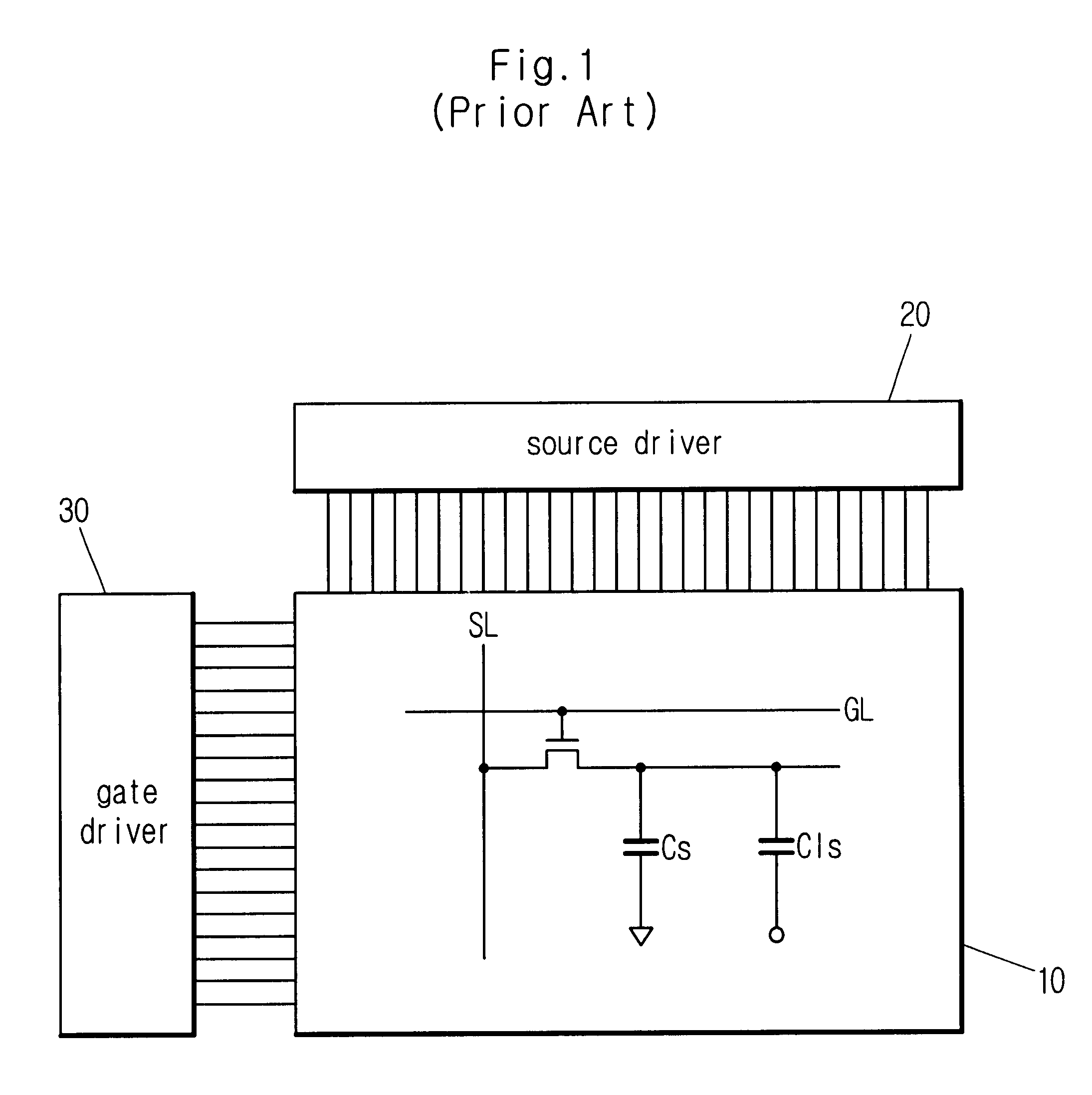 TFT-LCD using multi-phase charge sharing
