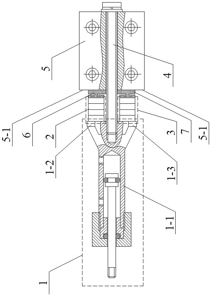 Two-end pre-tightening type low-friction-characteristic cylinder with cylinder body in multi-mode vibration caused by piezoelectric stacks
