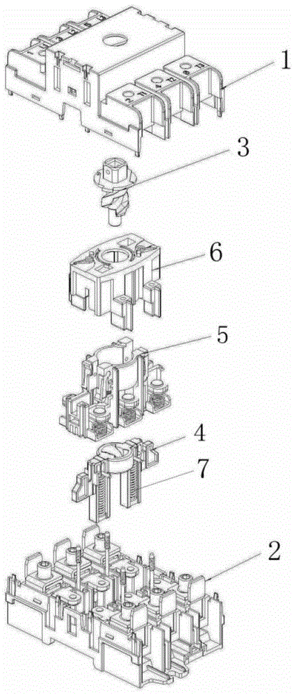 Snap-through rotary switch