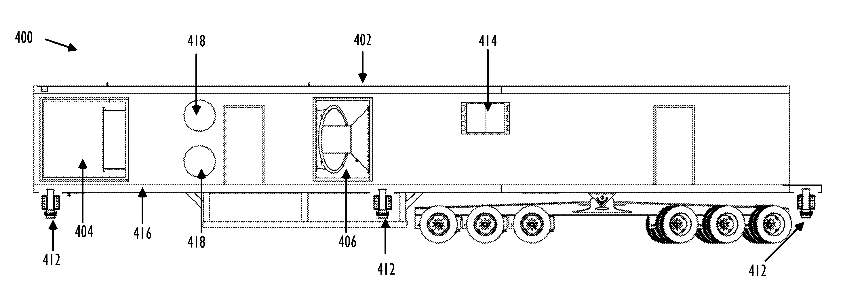 Mobile fracturing pump transport for hydraulic fracturing of subsurface geological formations