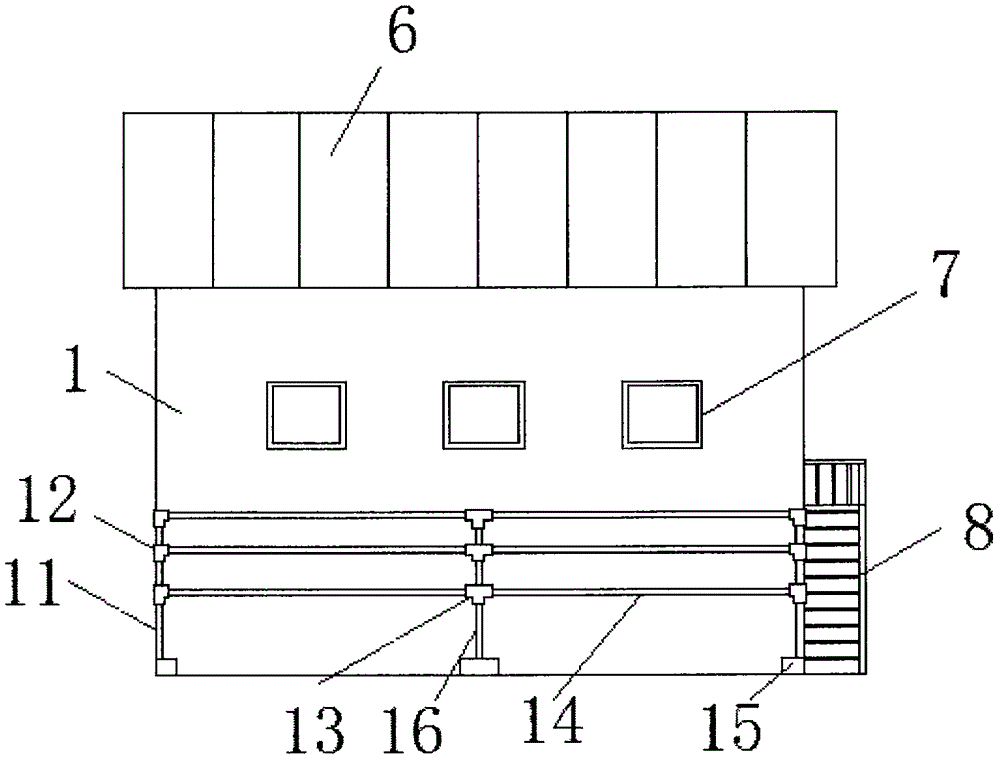 Easy-to-assemble combined ecological energy-saving house and construction method thereof