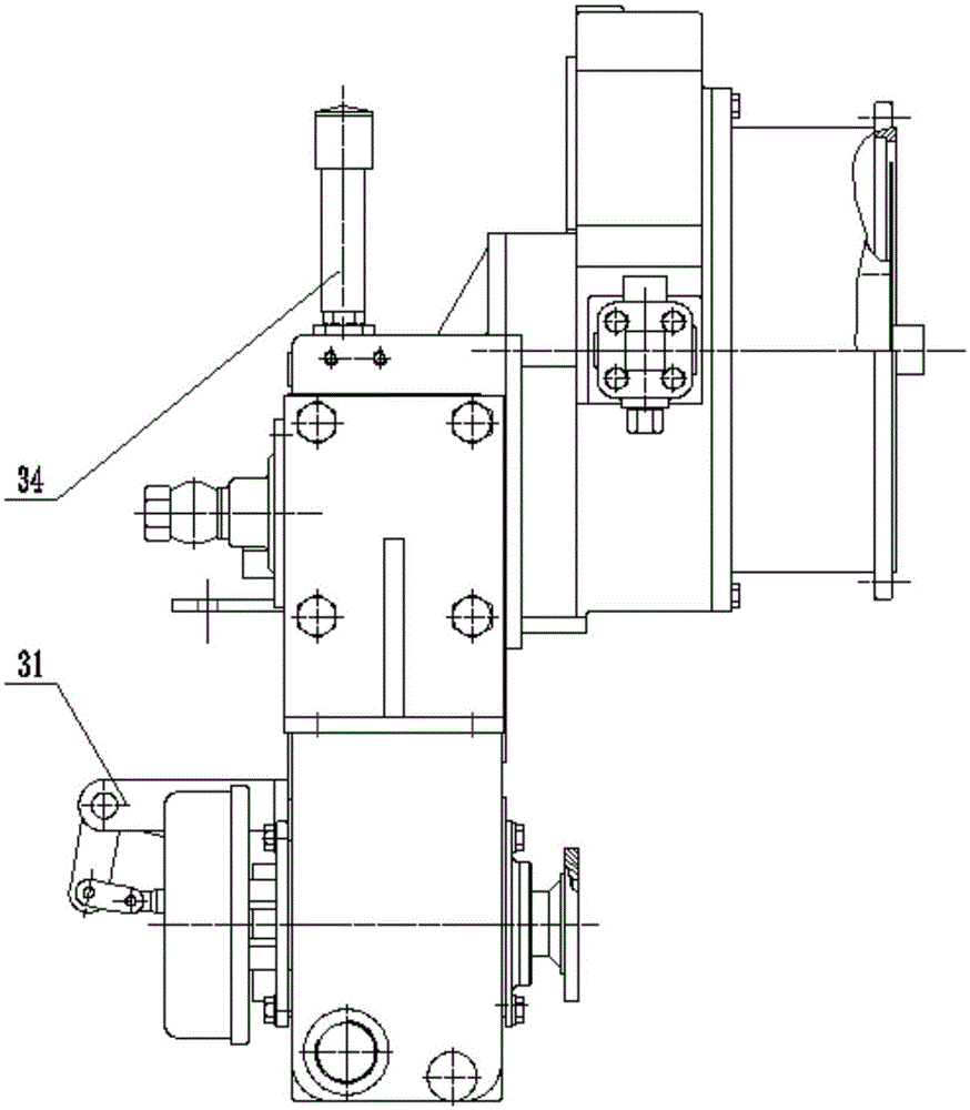 Small loader gearbox with new structure