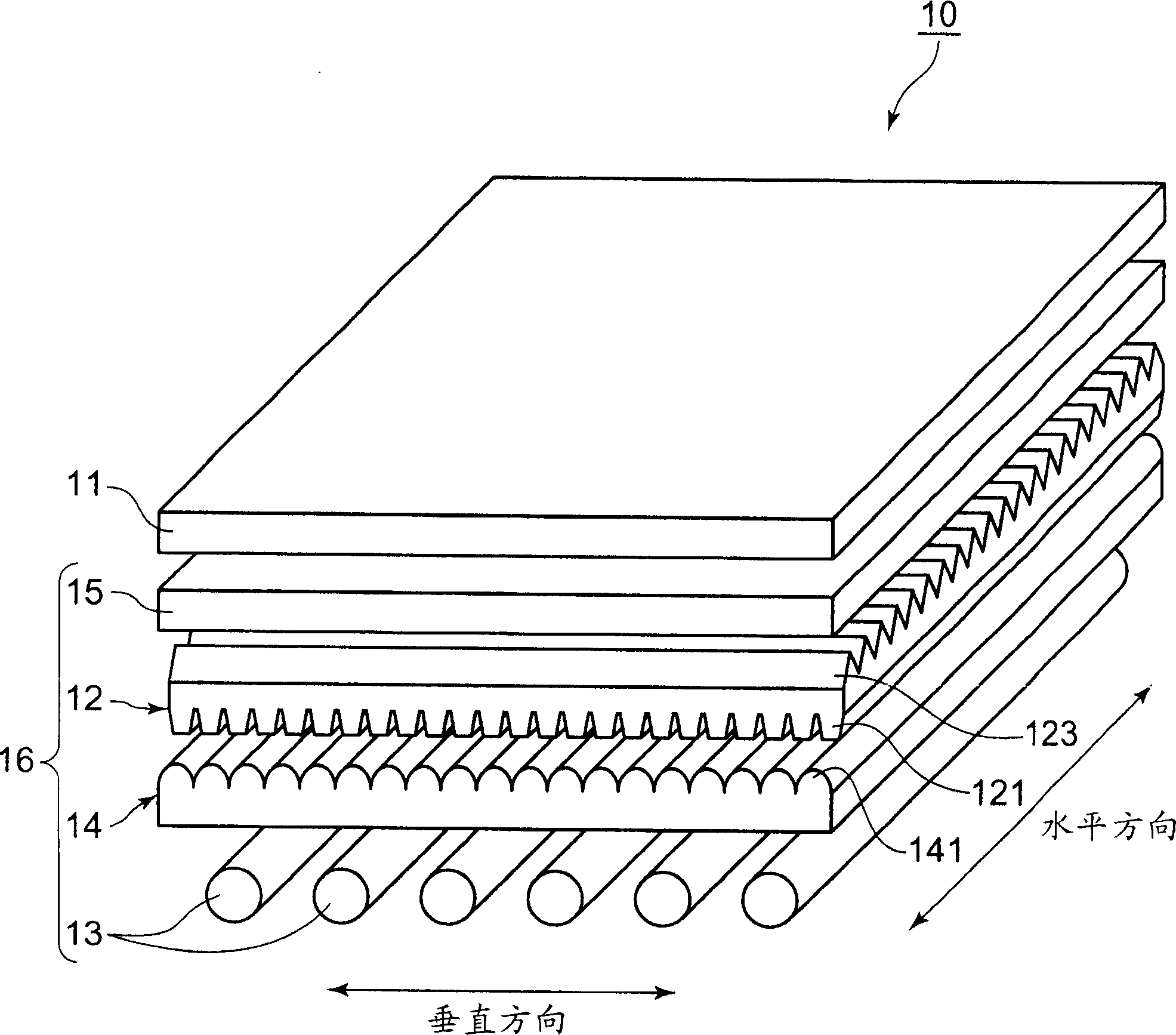 Diffusion plate, surface light source device and transmission type display device